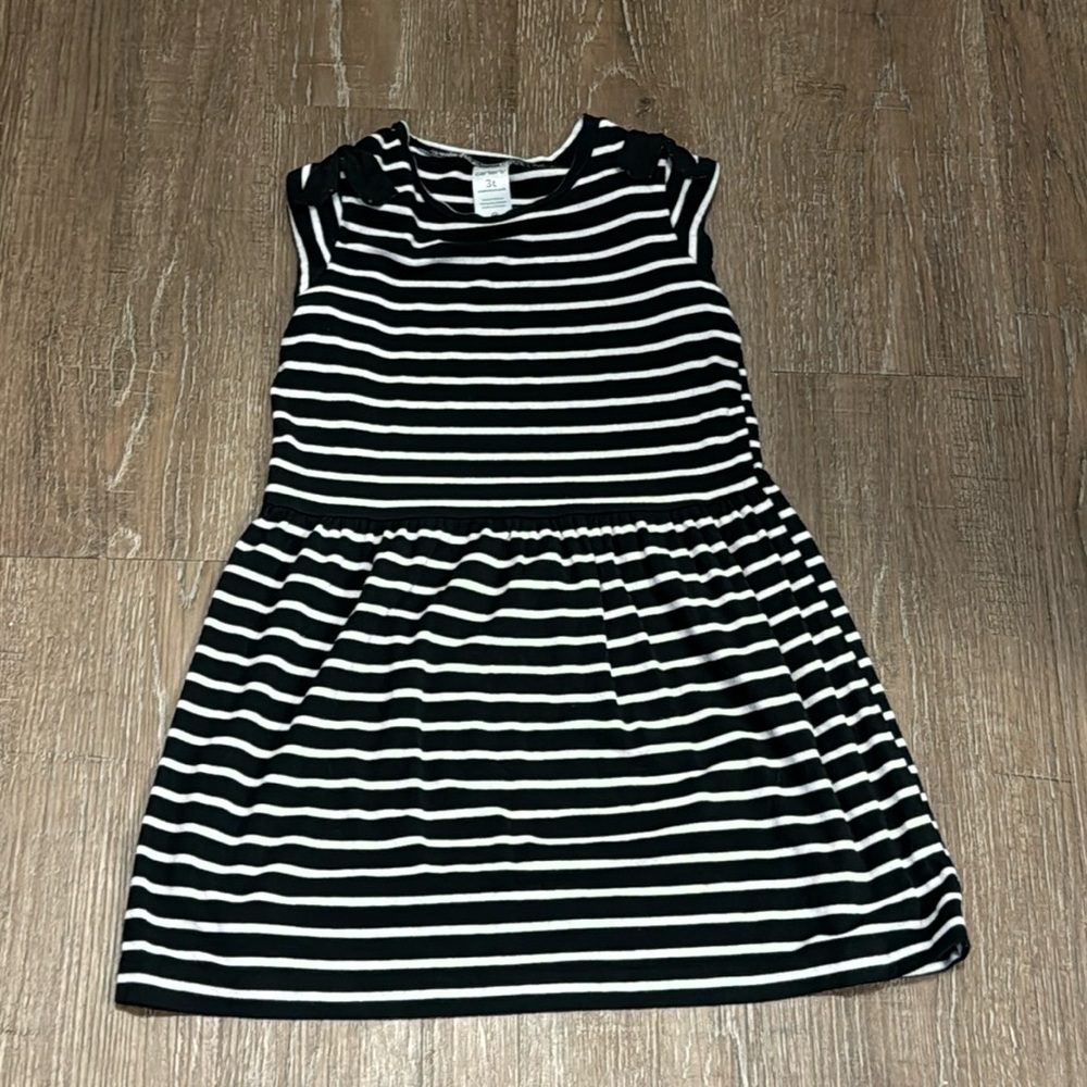 Carters Toddler Black/White Dress Size 3T